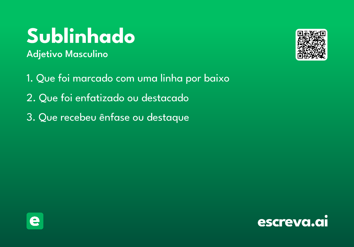 sublinhado