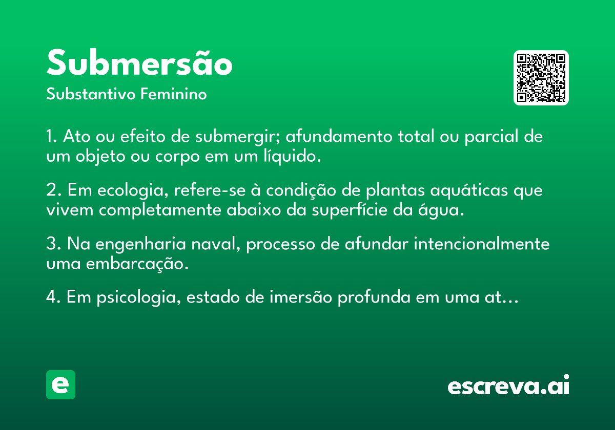 submersão