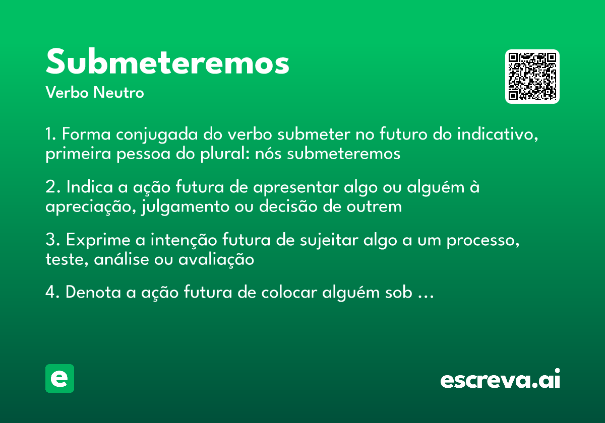submeteremos