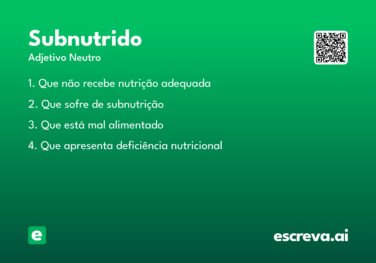 subnutrido