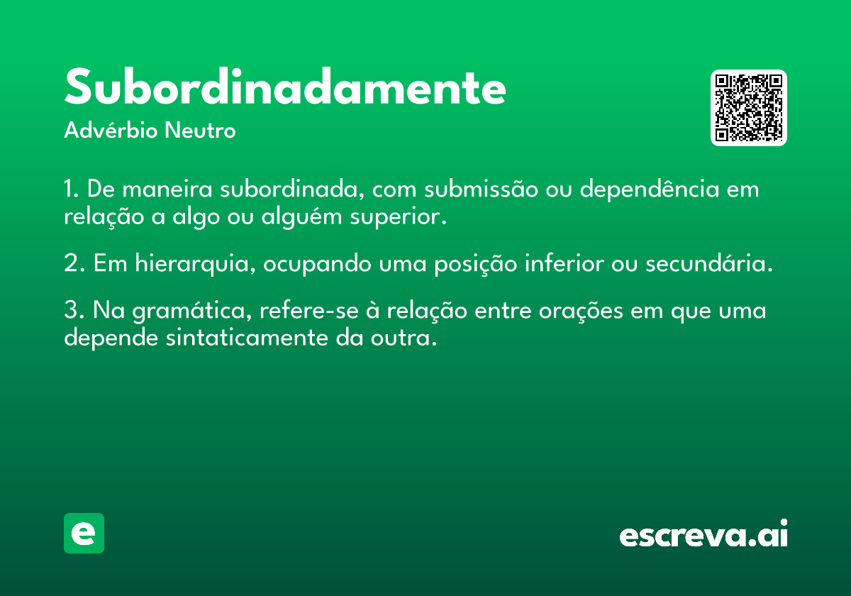 subordinadamente