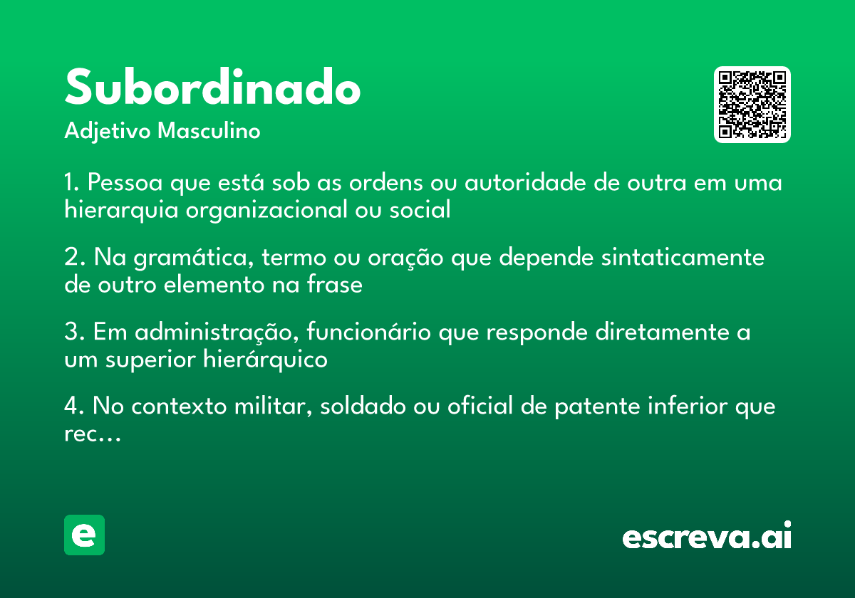 subordinado