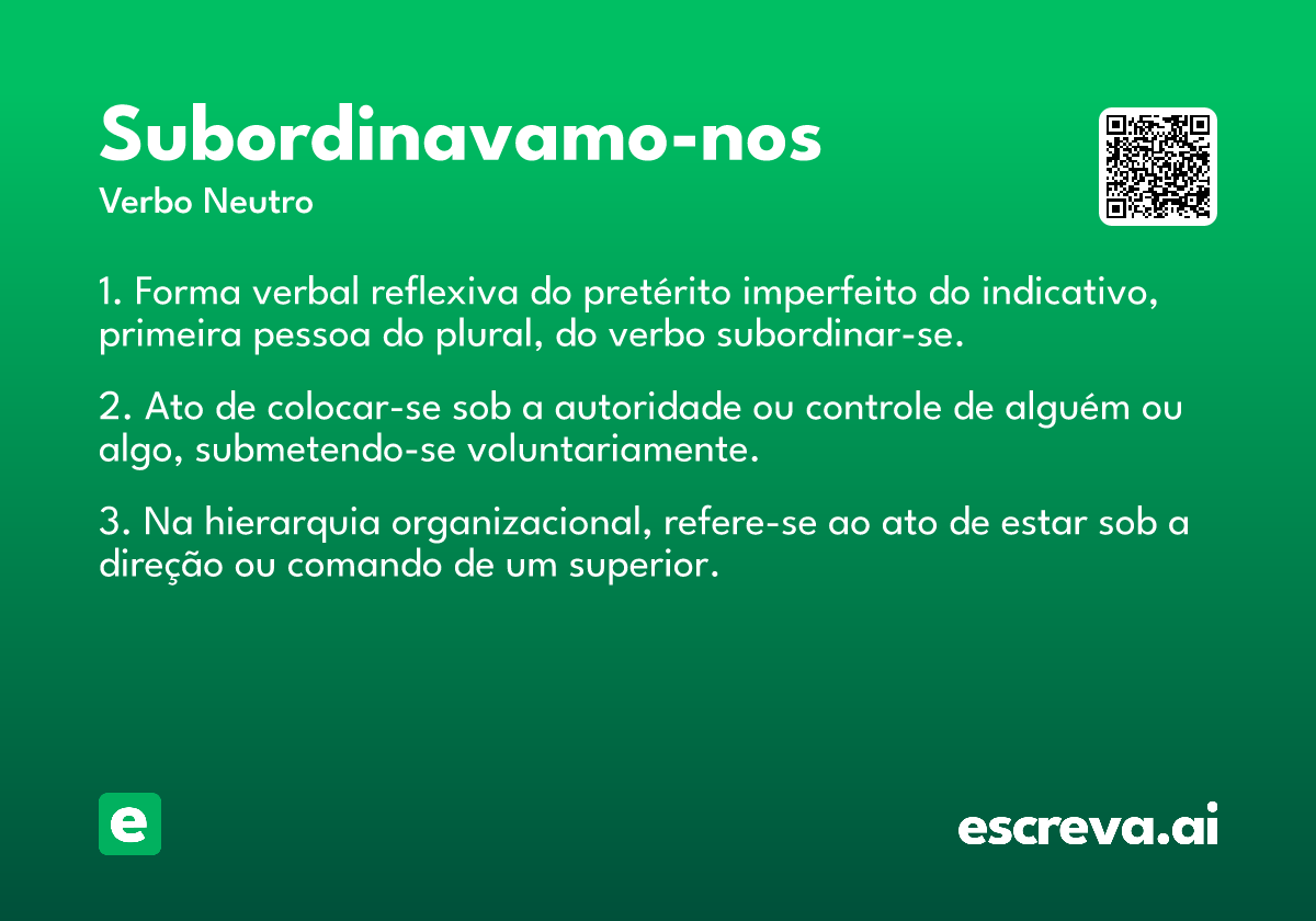 subordinavamo-nos