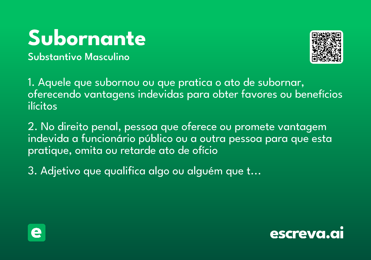 subornante