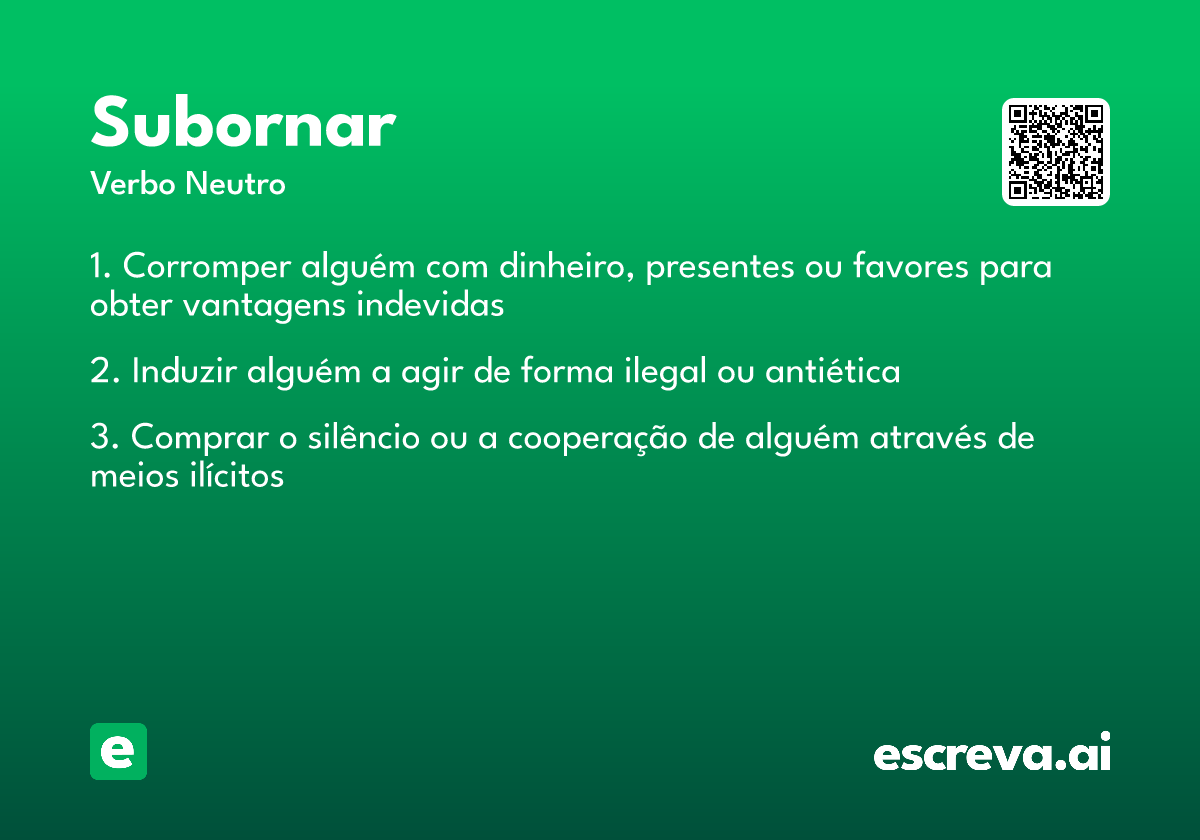 subornar