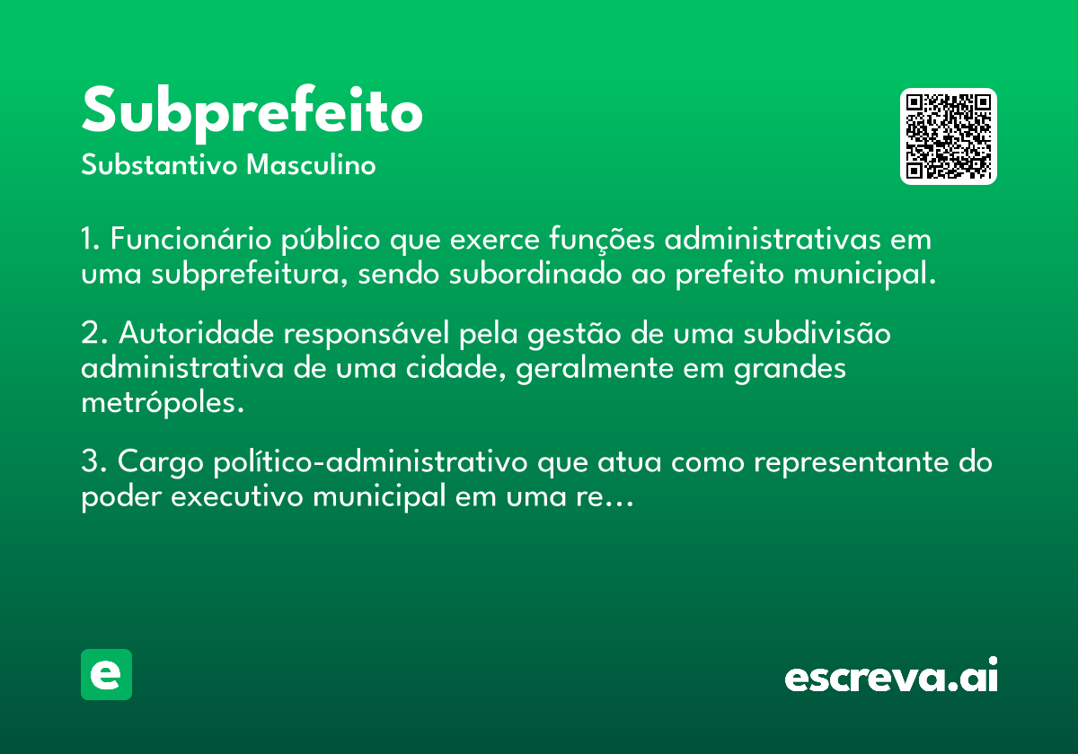 subprefeito