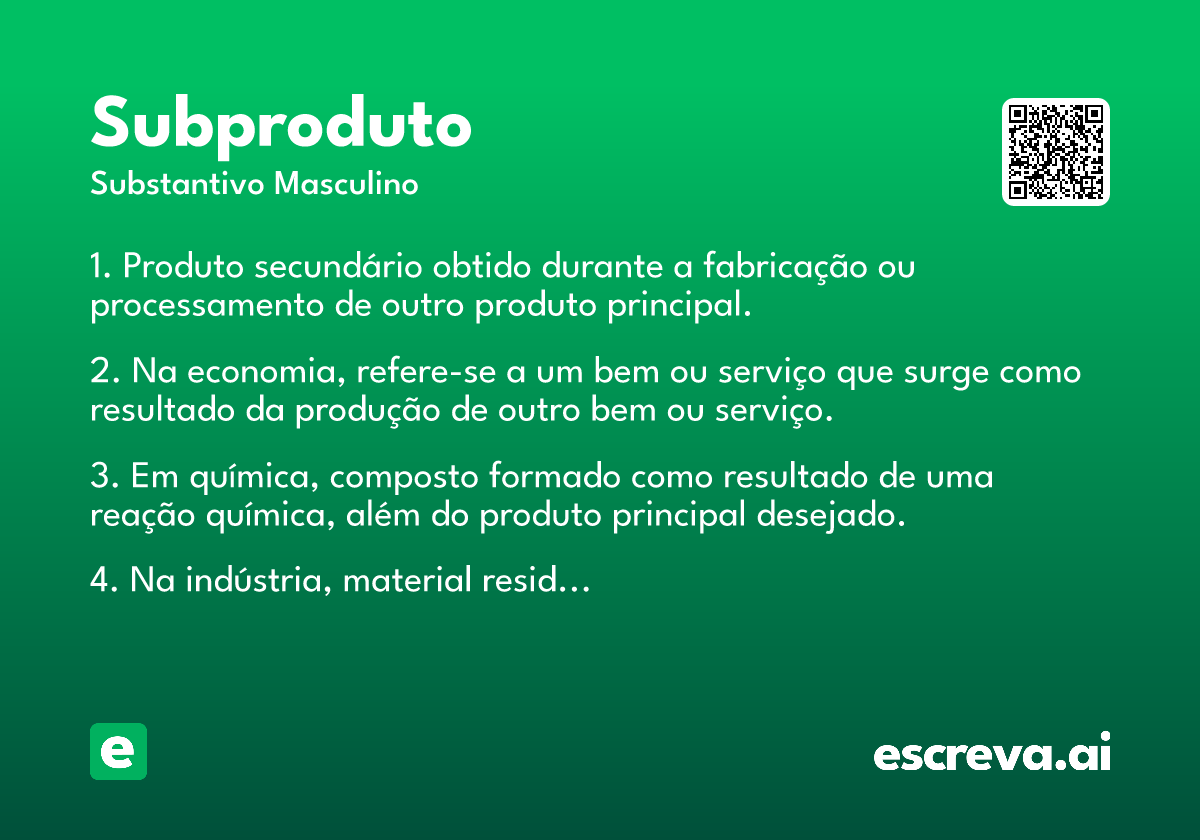 subproduto