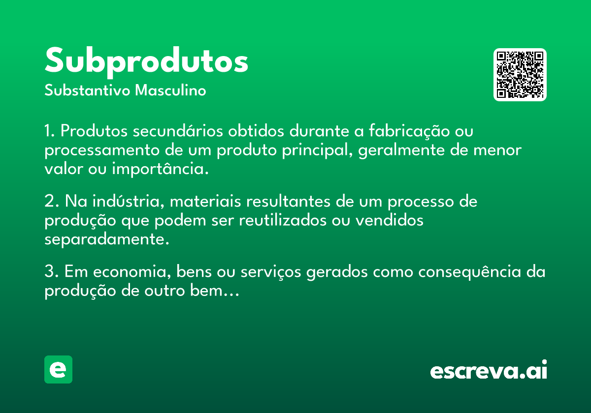 subprodutos