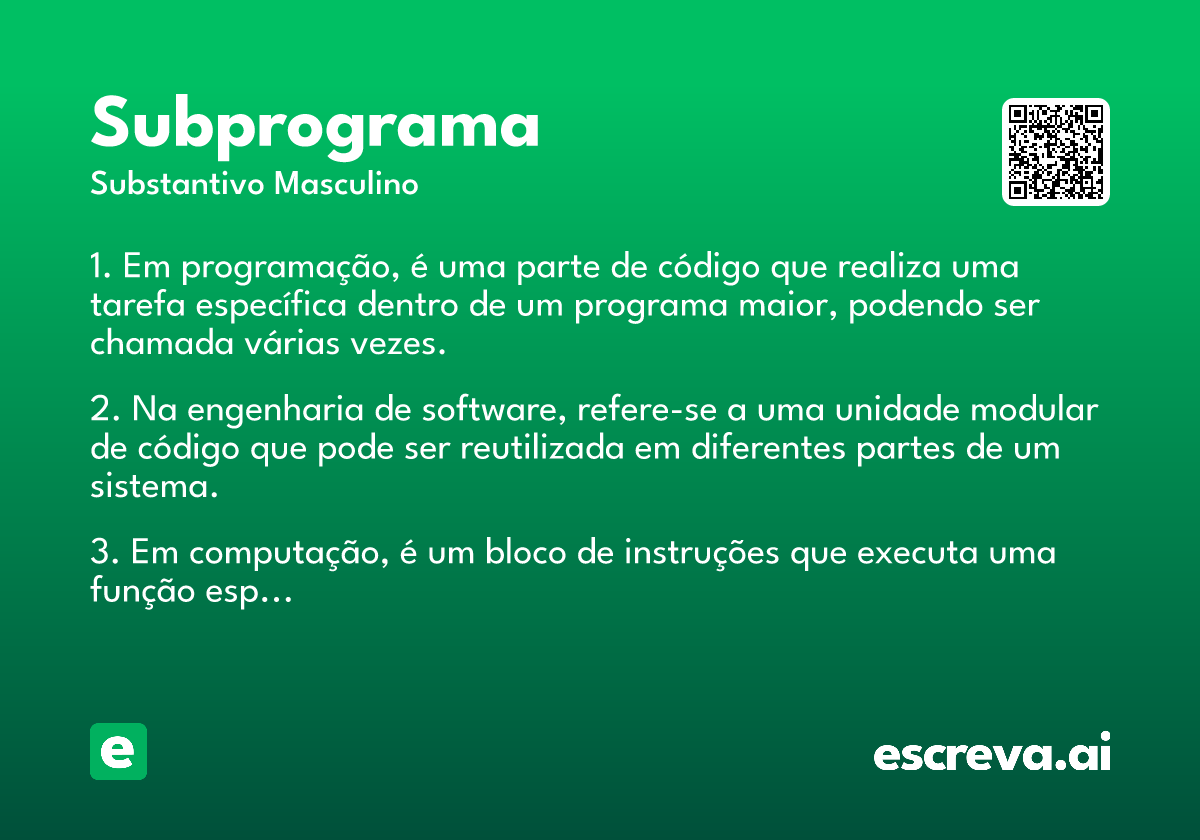 subprograma