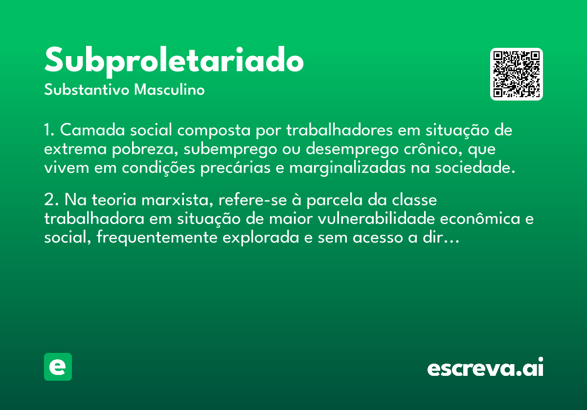 subproletariado