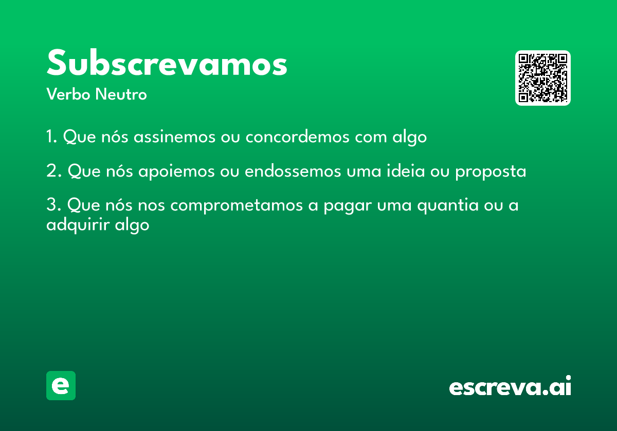 subscrevamos