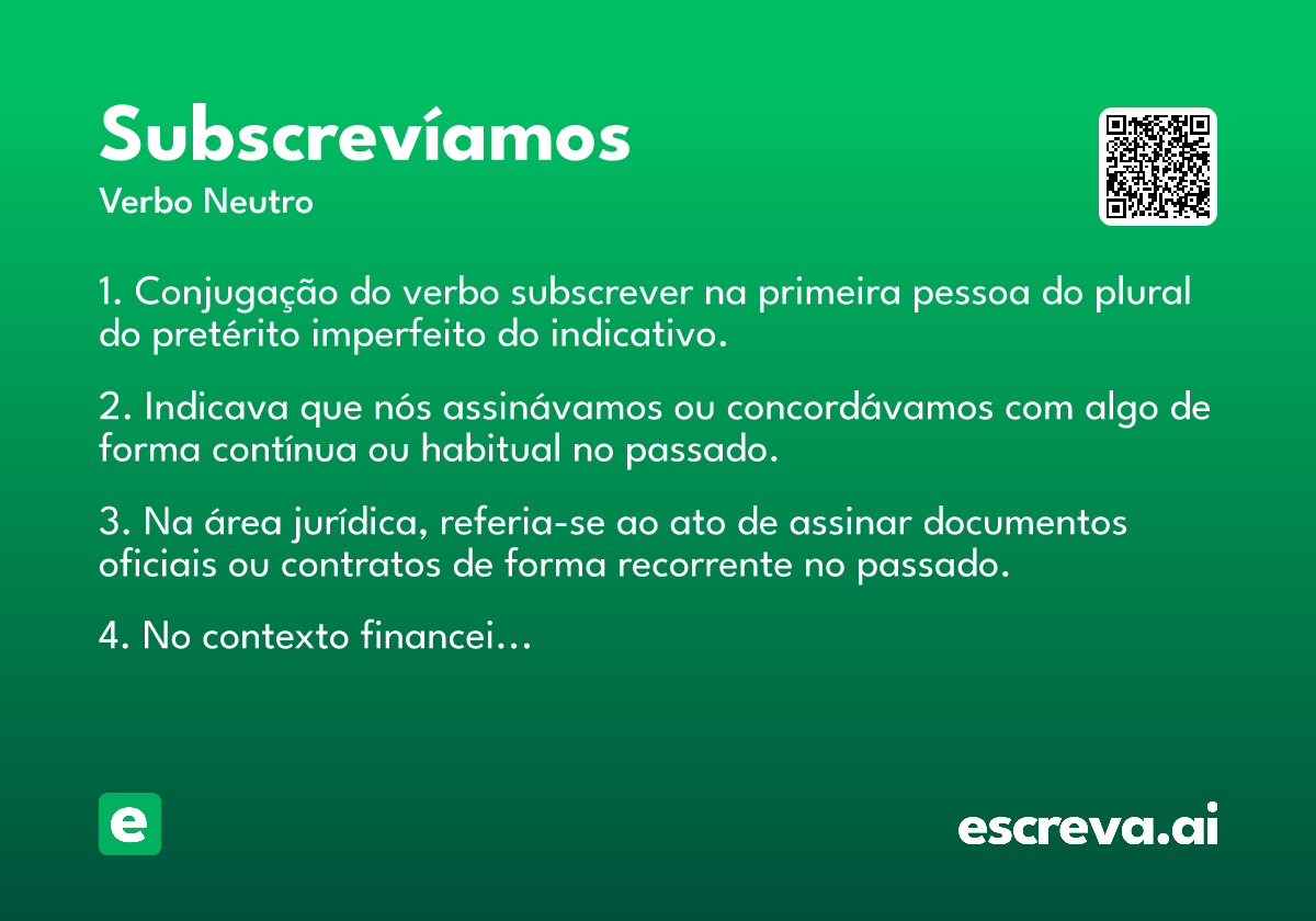 subscrevíamos