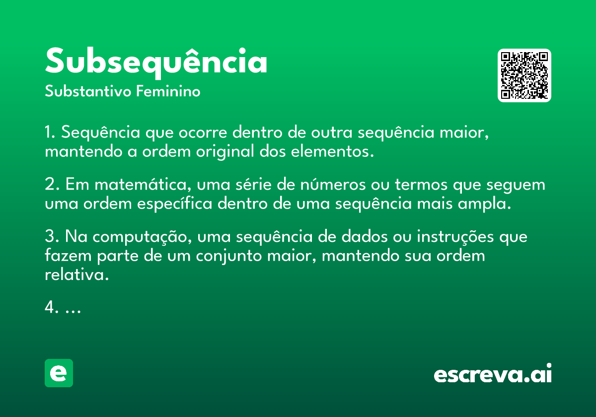subsequência