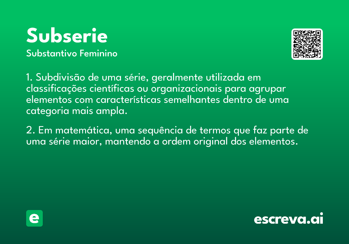 subserie