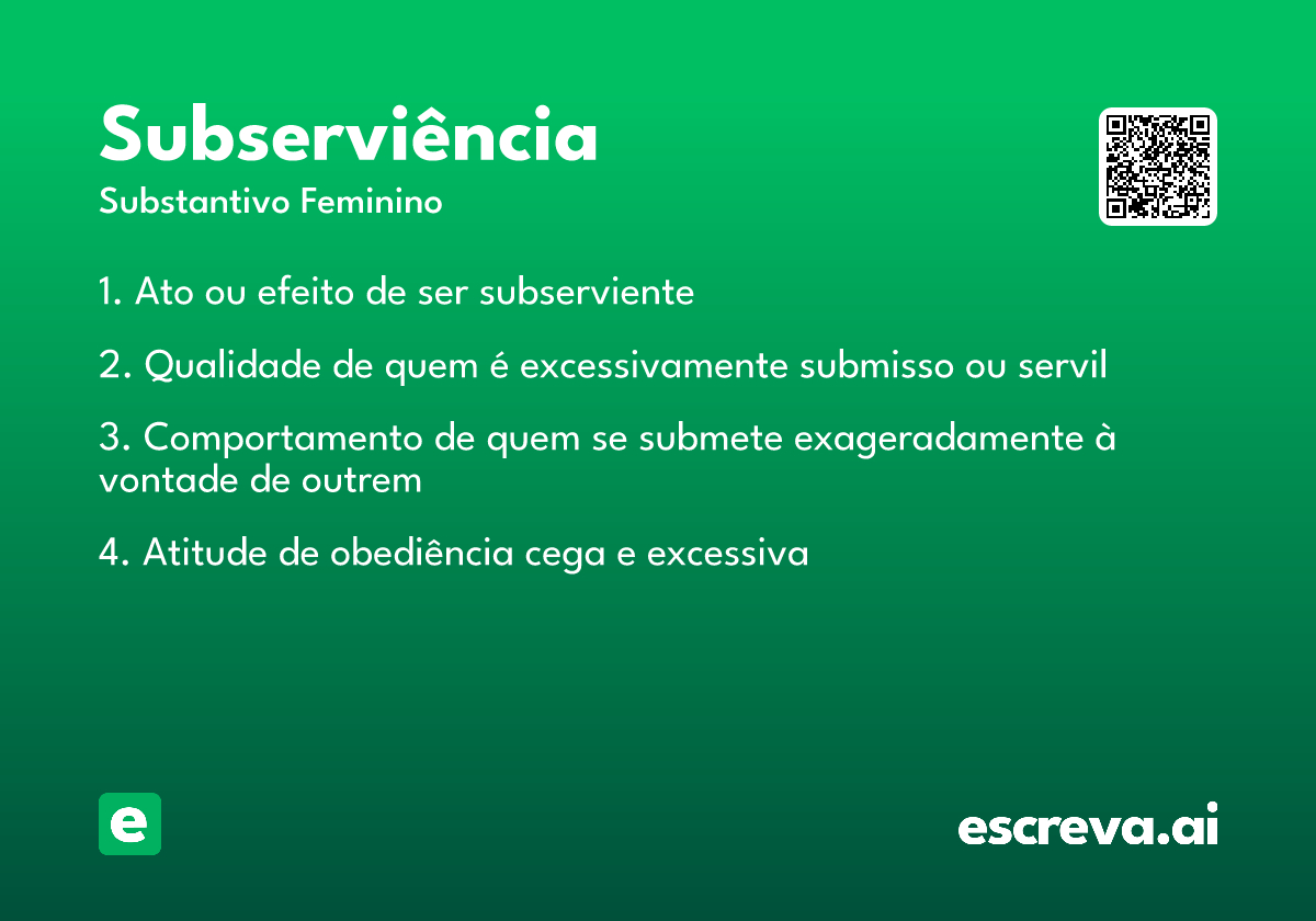 subserviência