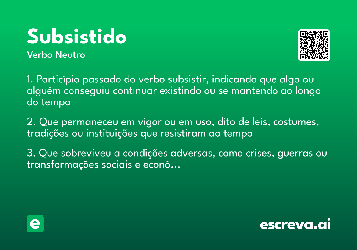 subsistido