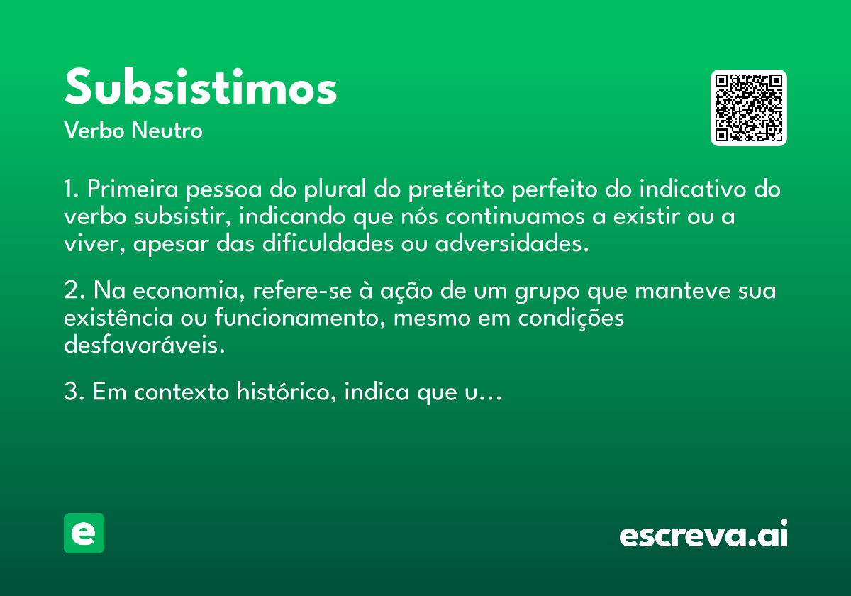 subsistimos
