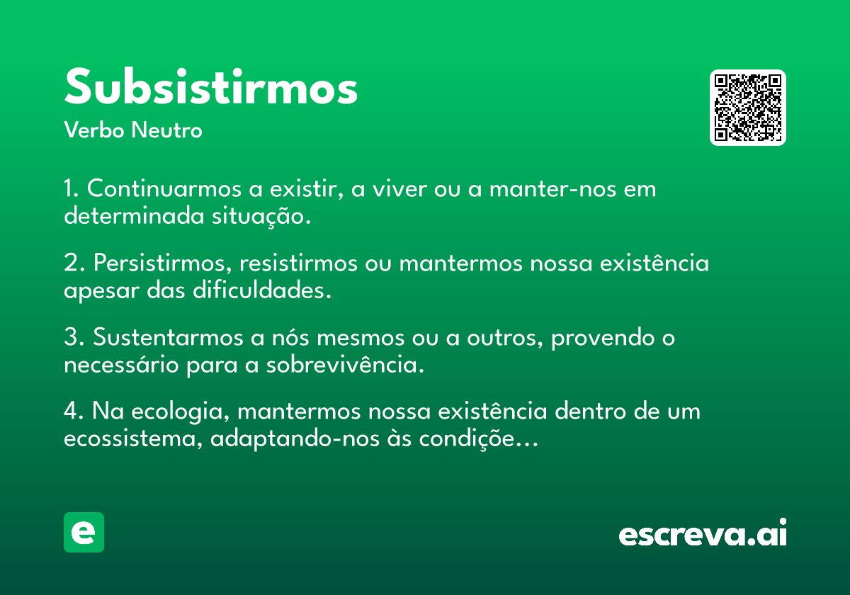 subsistirmos