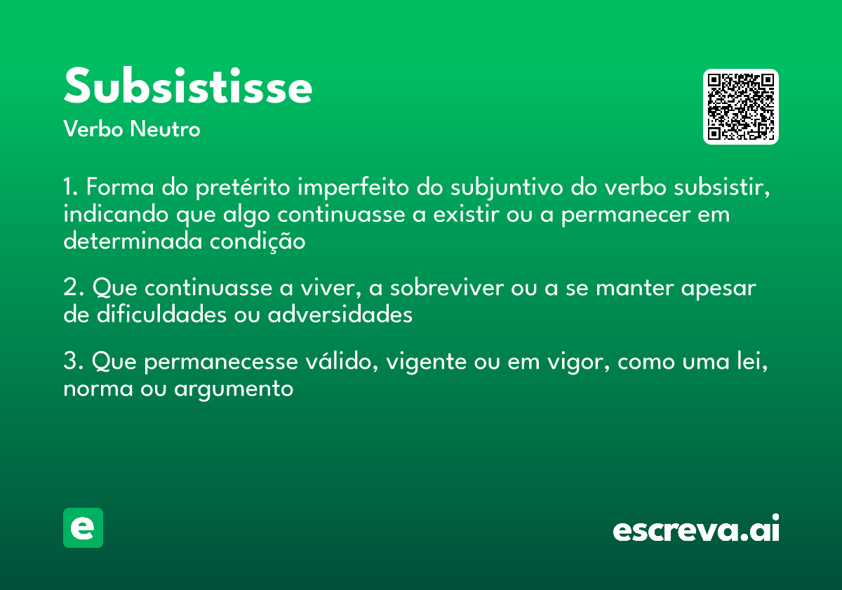 subsistisse