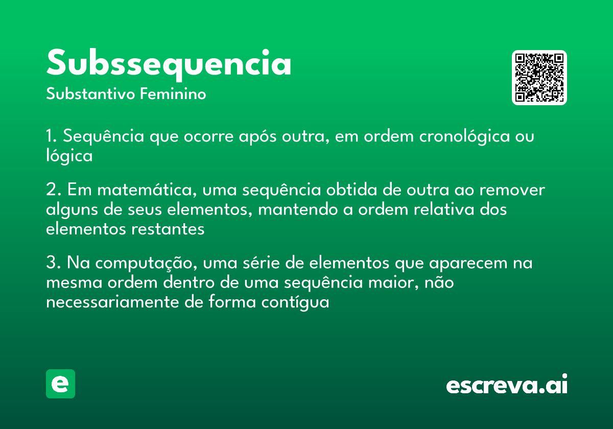 subssequencia