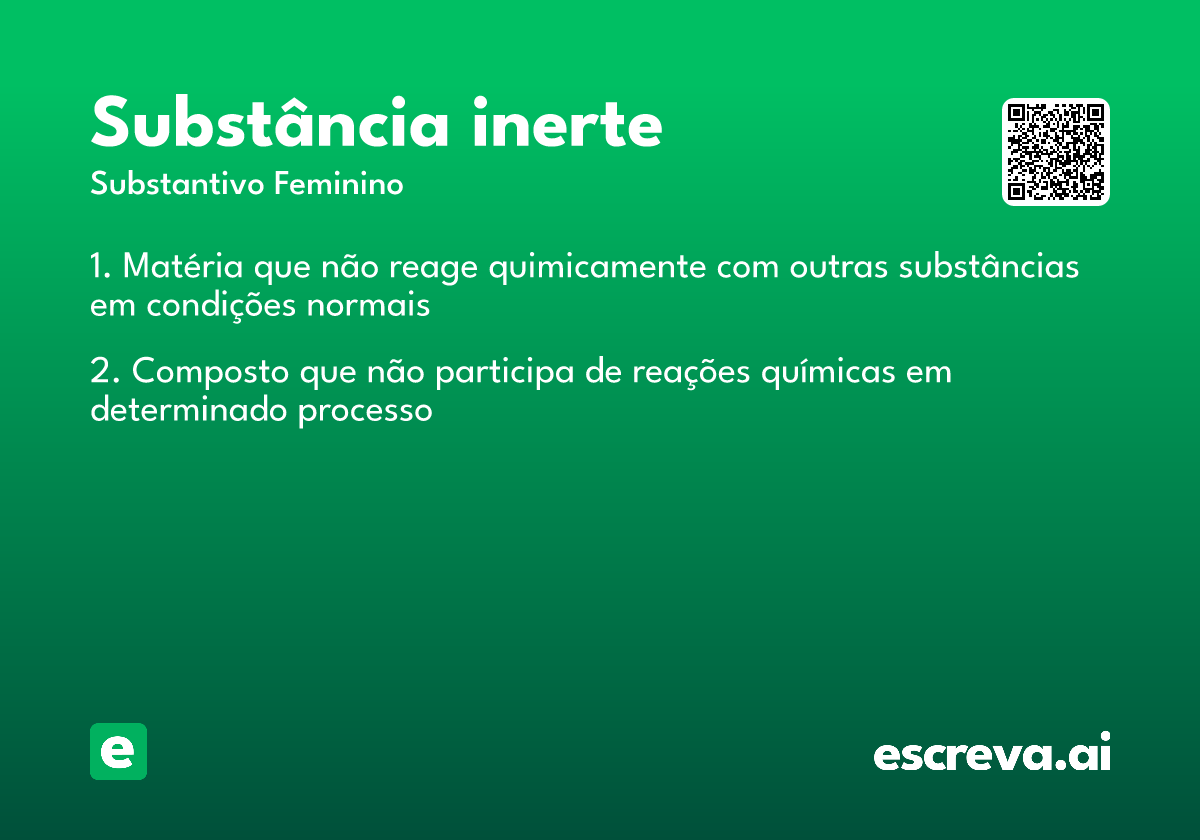 substância inerte