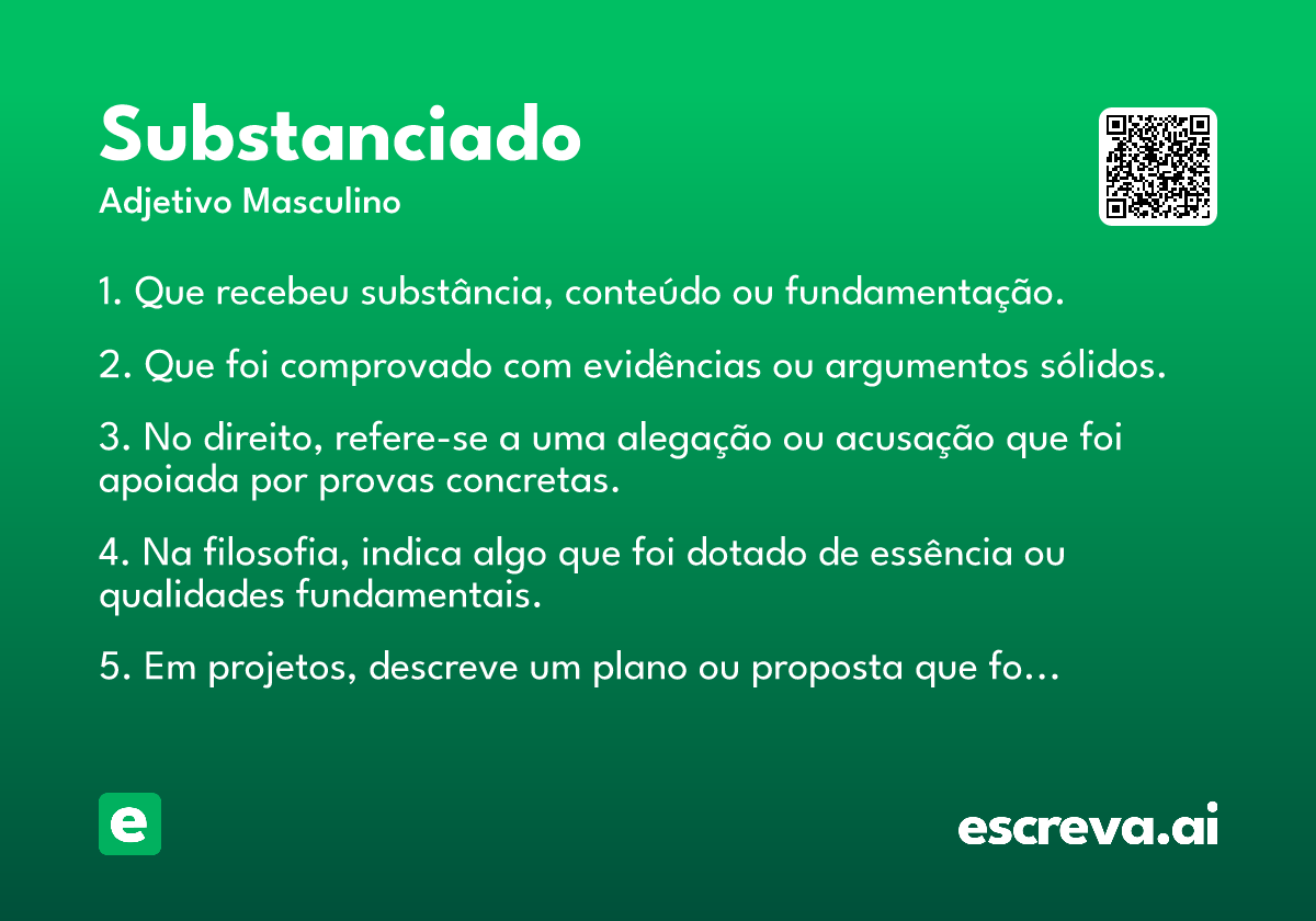 substanciado