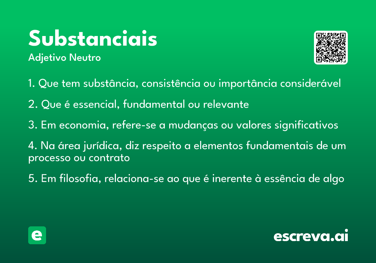 substanciais