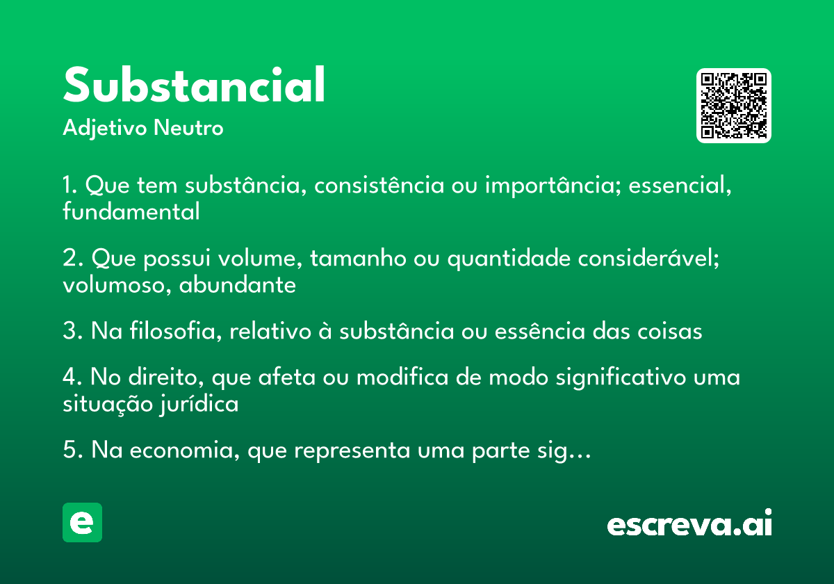 substancial