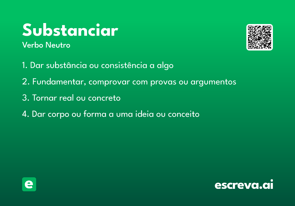 substanciar
