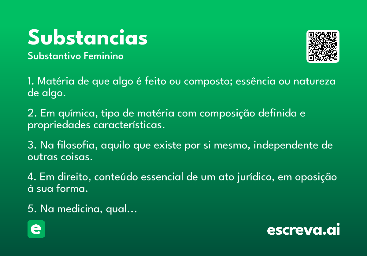 substancias