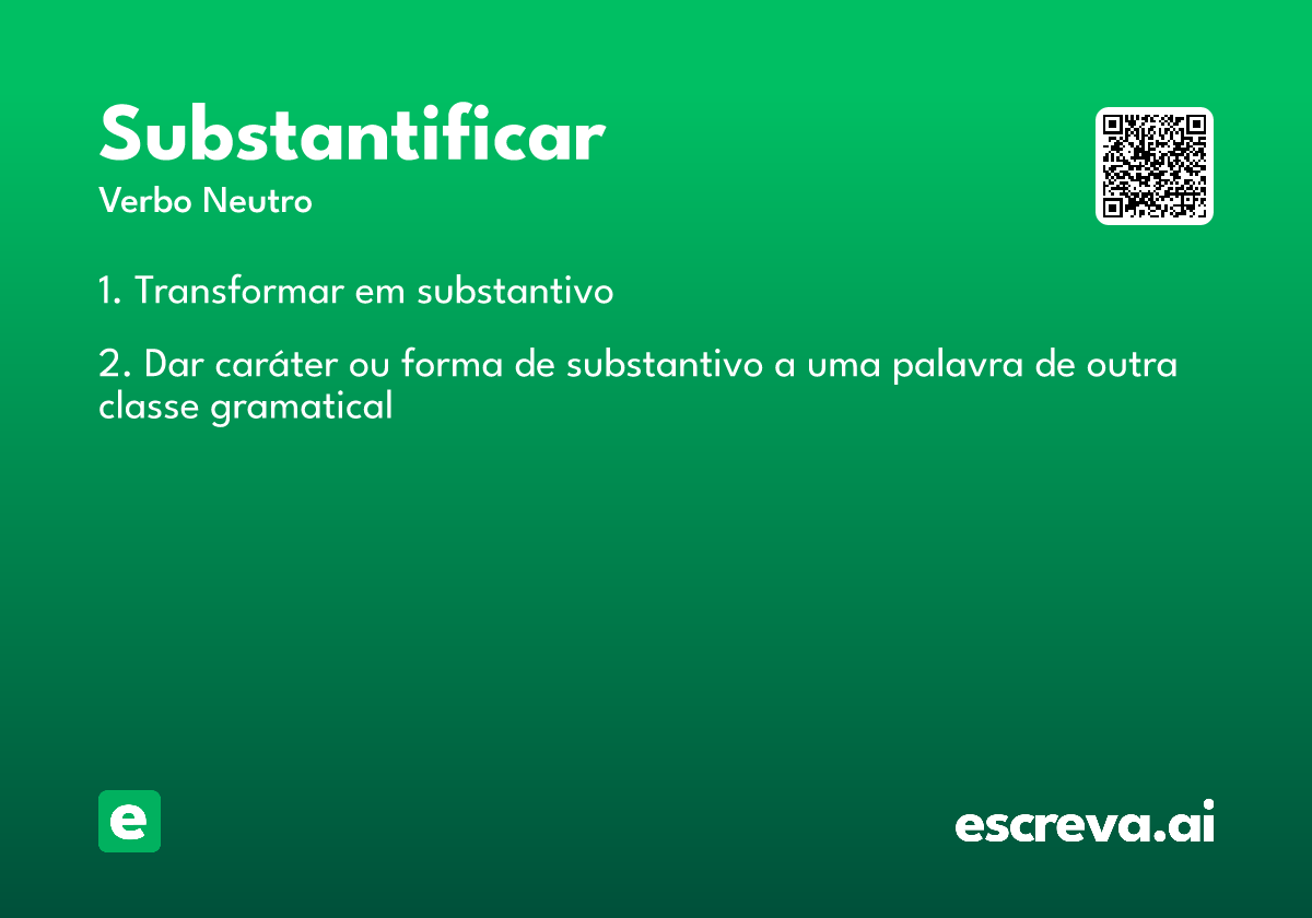 substantificar