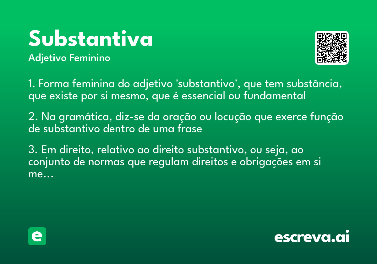 substantiva
