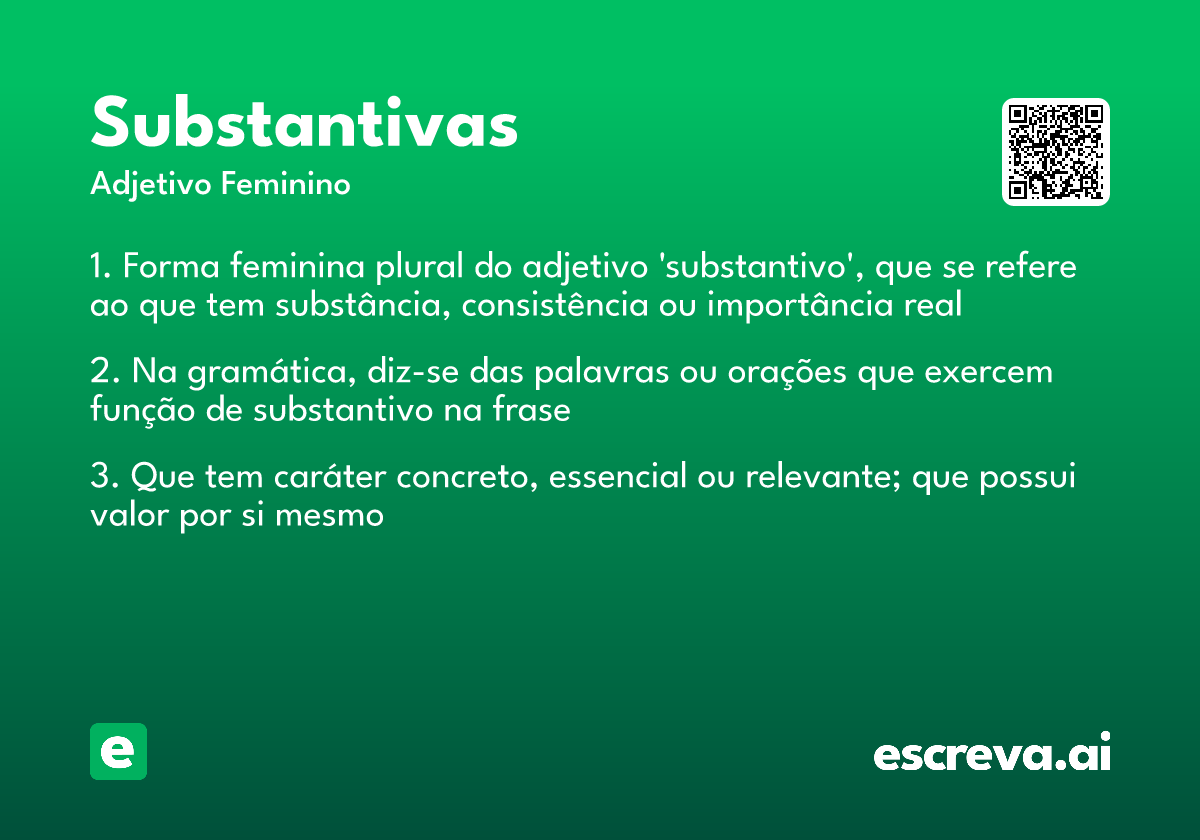 substantivas