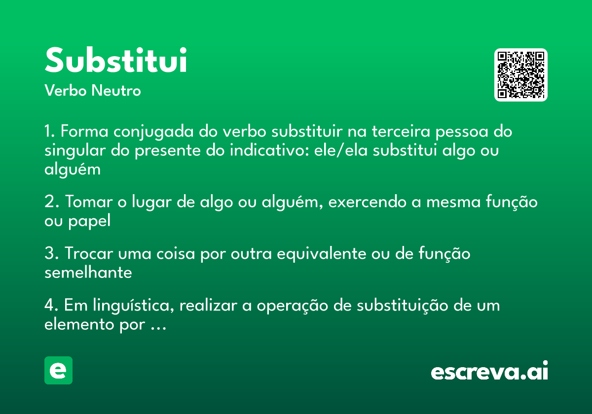 substitui