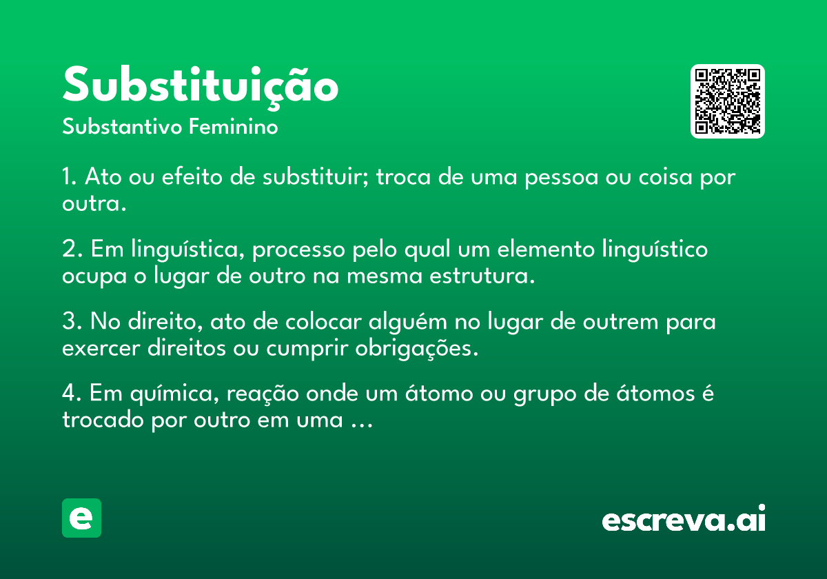 substituição