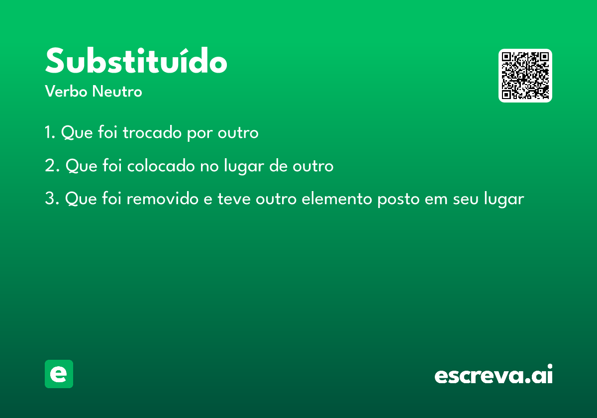 substituído