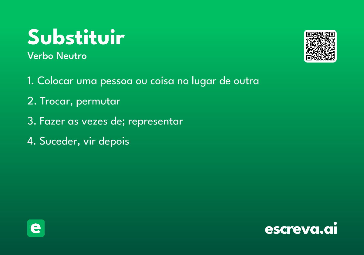substituir