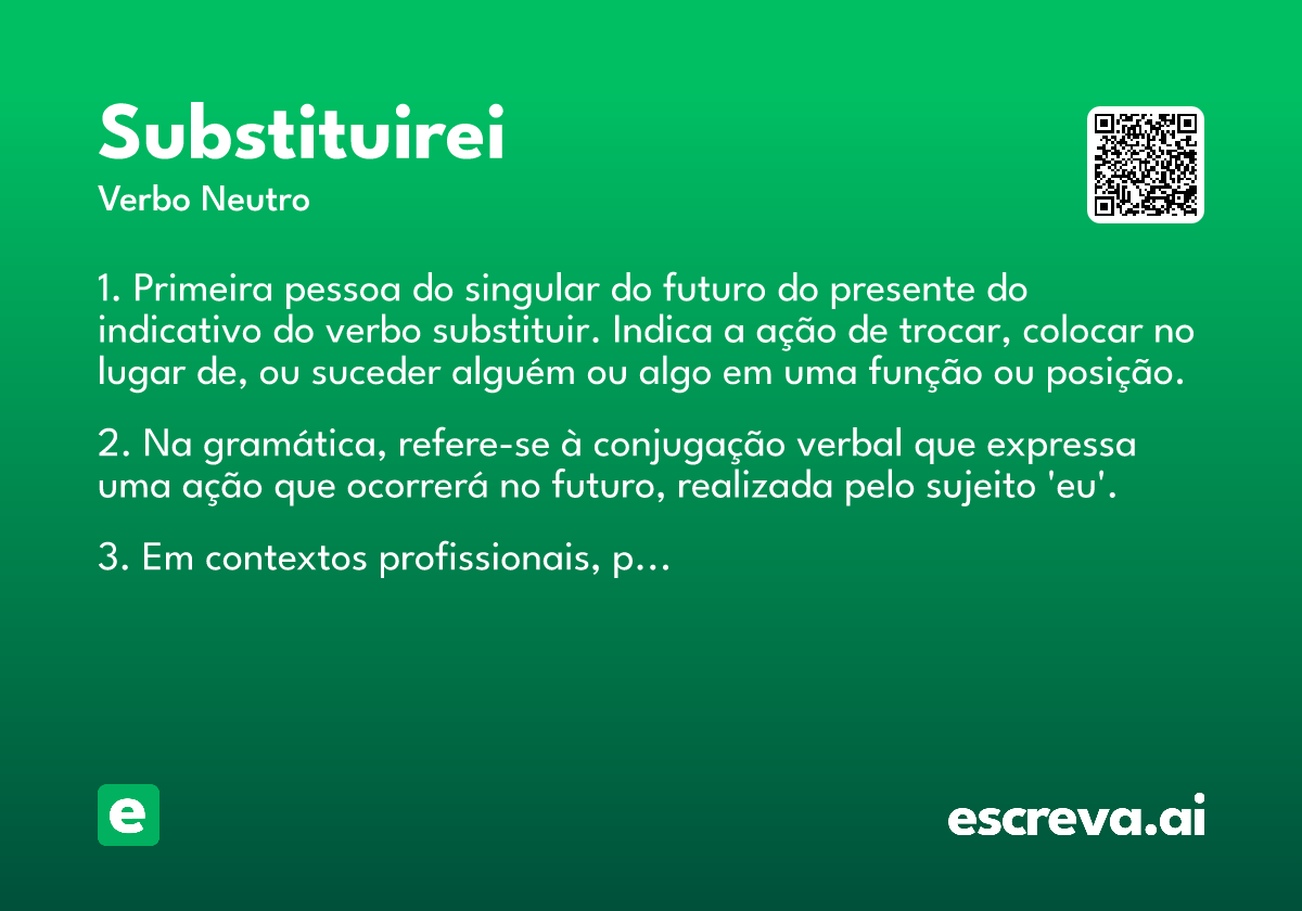 substituirei