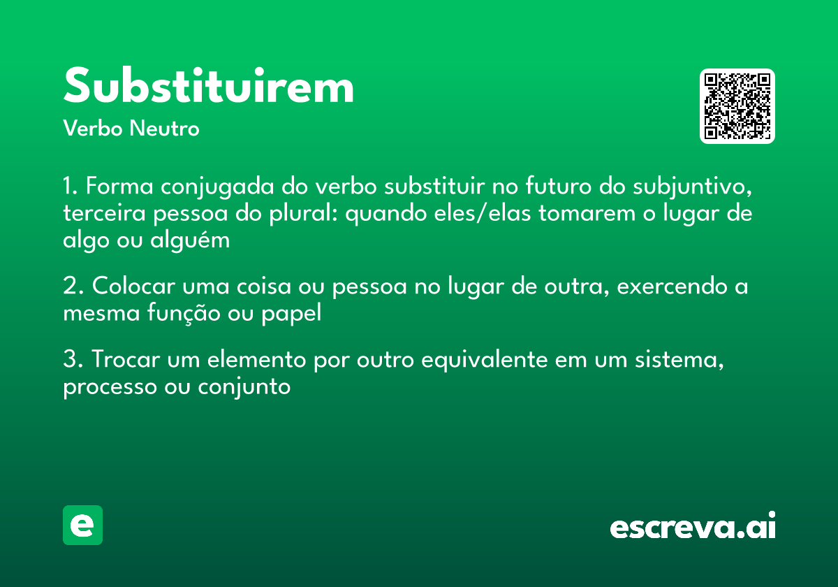 substituirem
