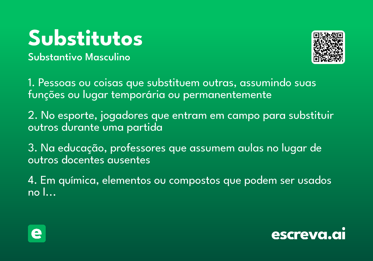 substitutos