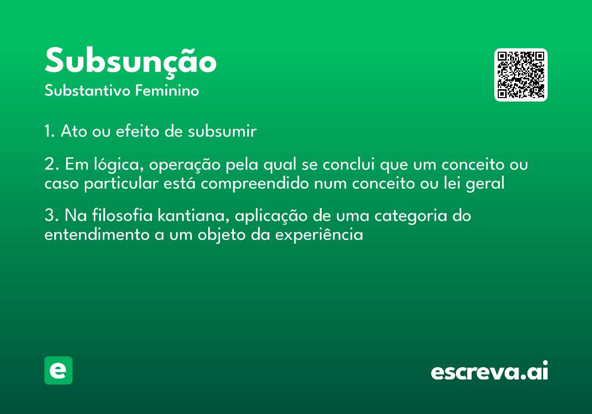 subsunção