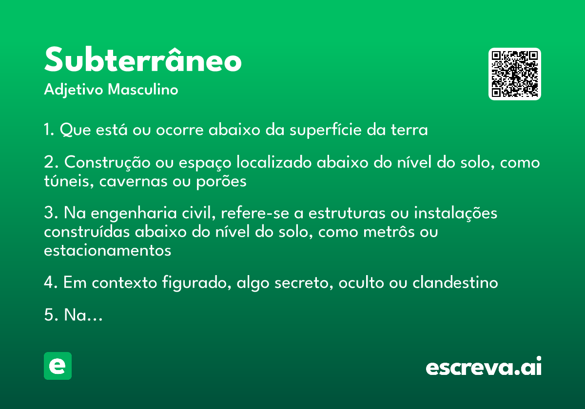 subterrâneo