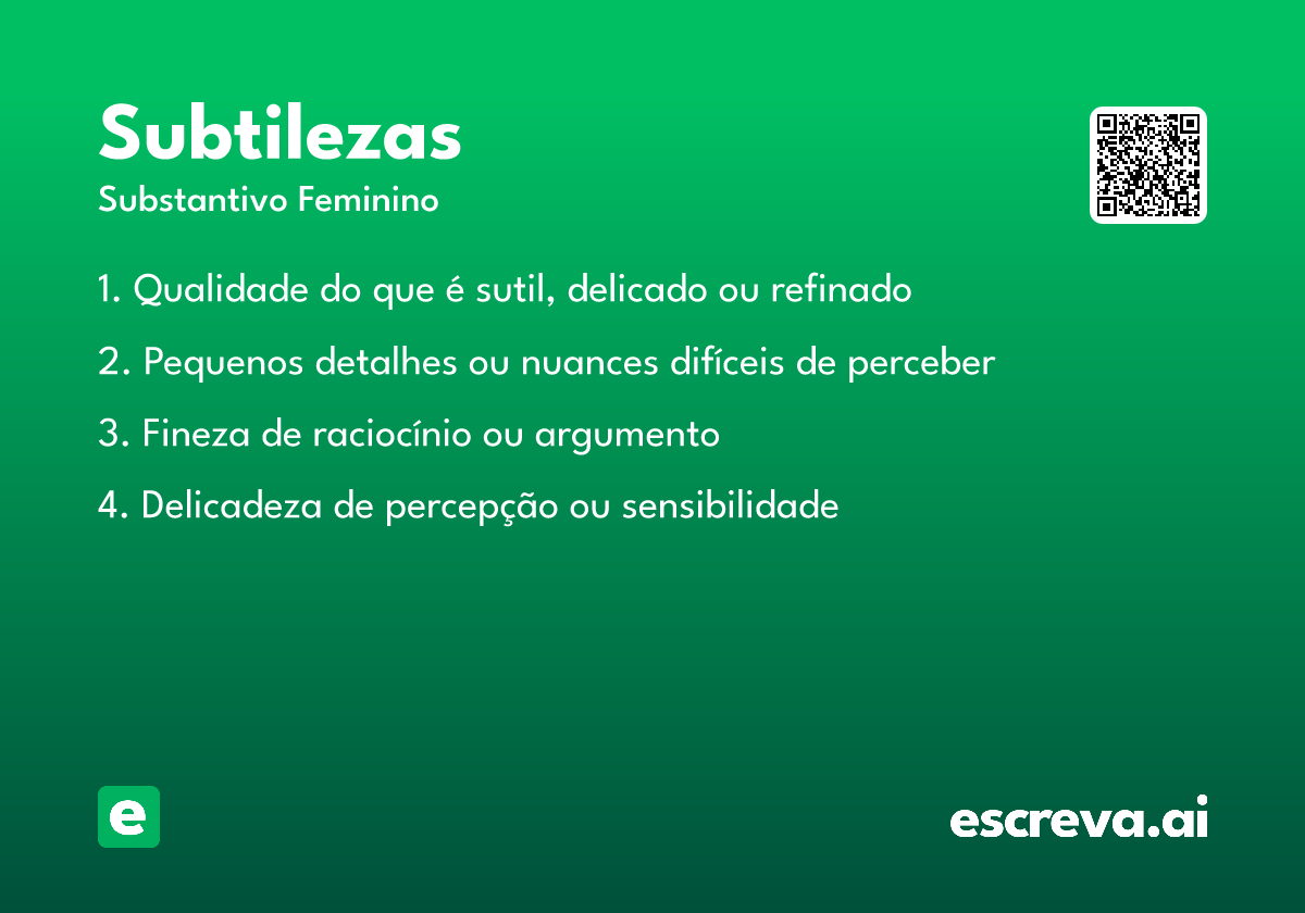 subtilezas