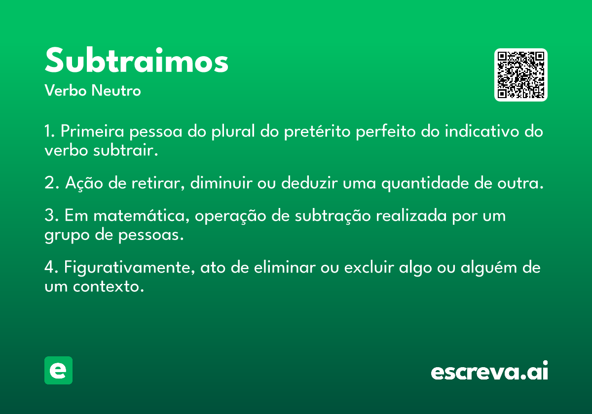 subtraimos