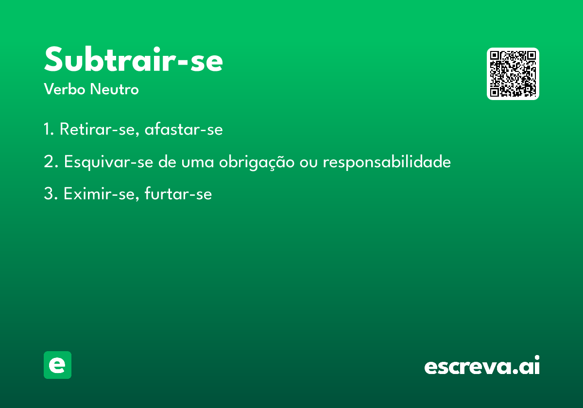 subtrair-se
