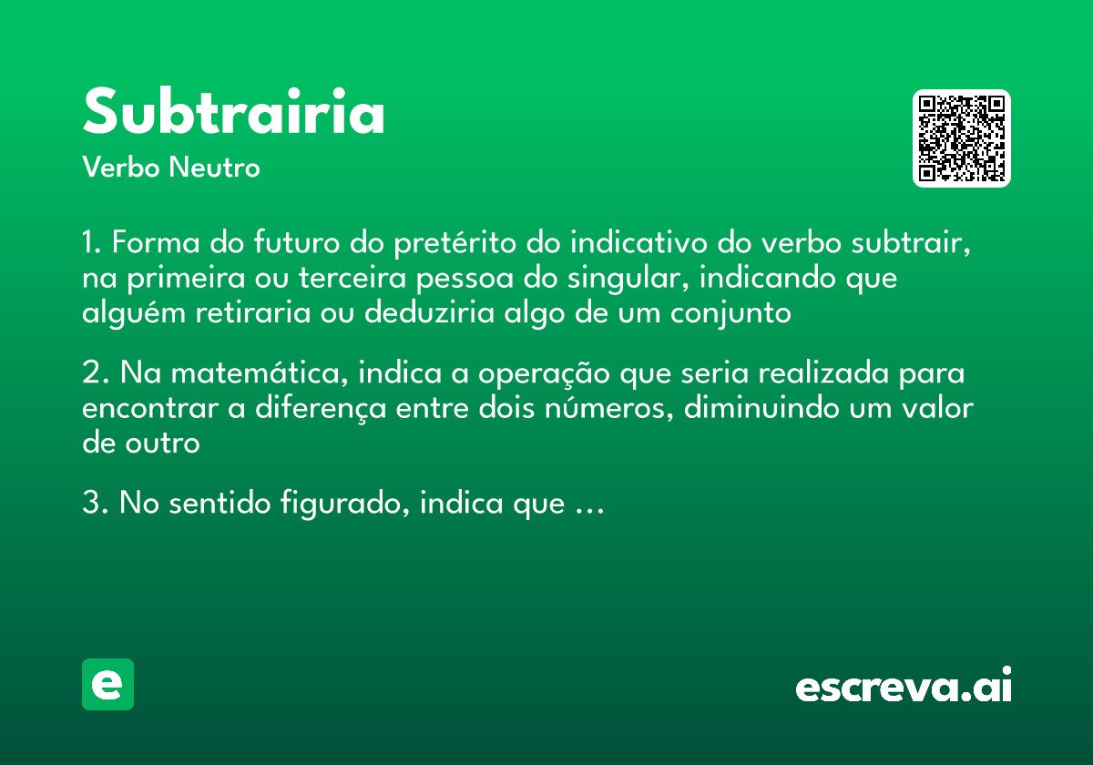 subtrairia