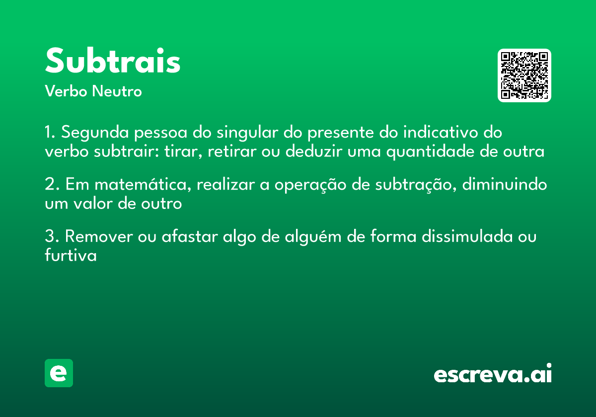 subtrais