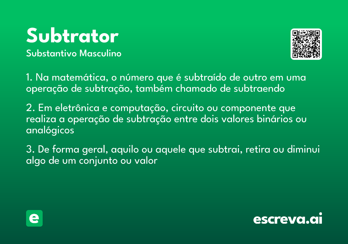 subtrator