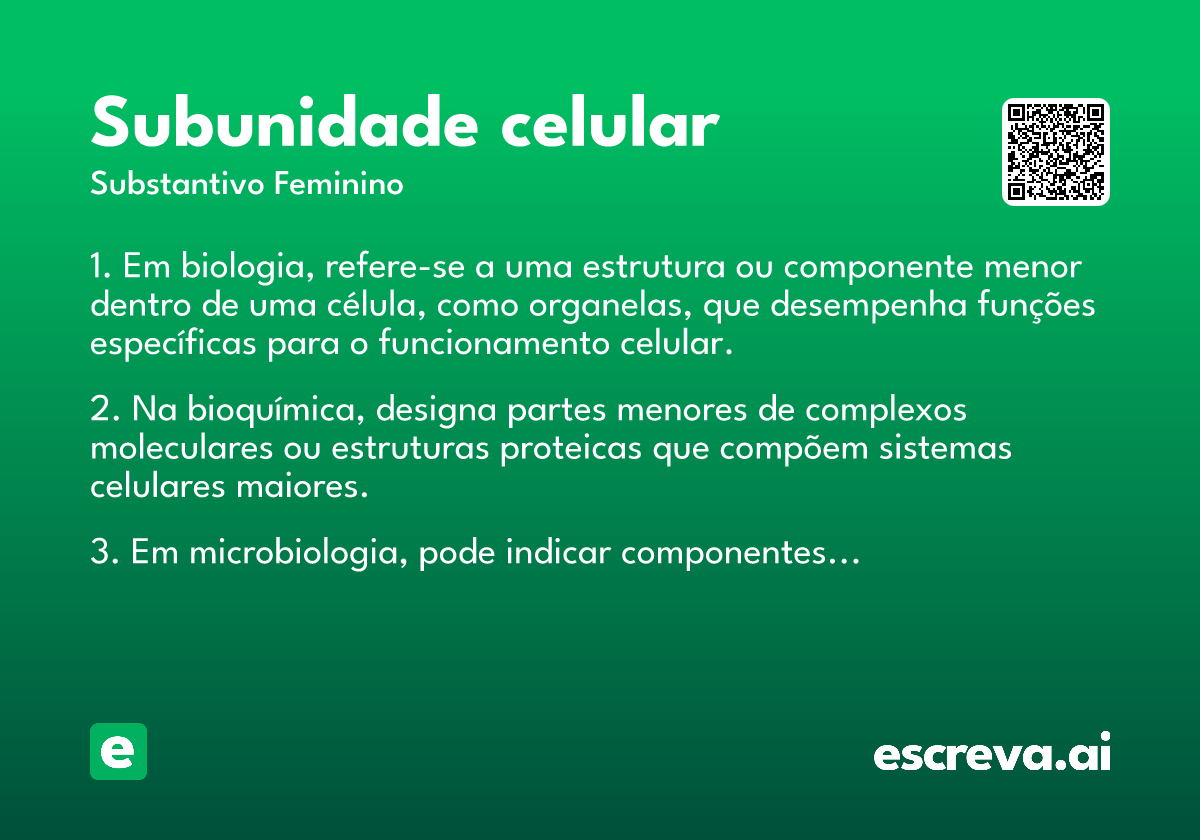 subunidade celular