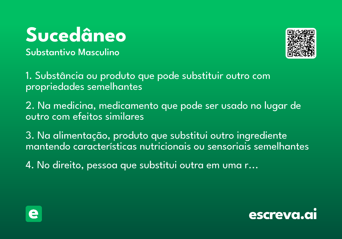 sucedâneo